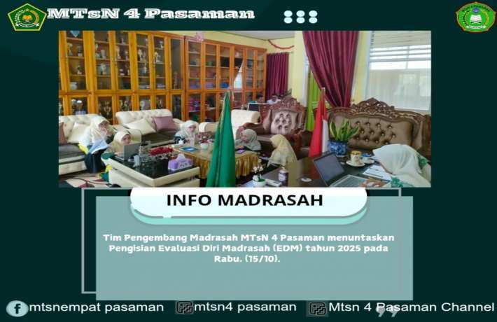 Tim Pengembang MTsN 4 Pasaman Tuntaskan Pengisian EDM 2025 